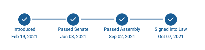 SB 803 signed into California law October 2021